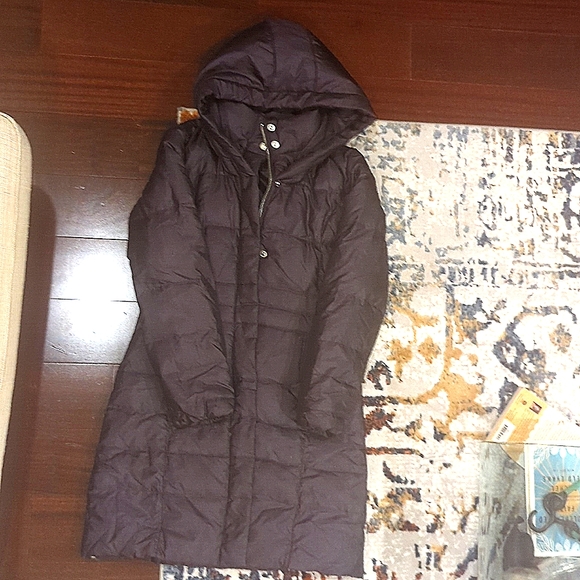 Michael kors down puffer jacket women small black ish - Picture 6 of 10